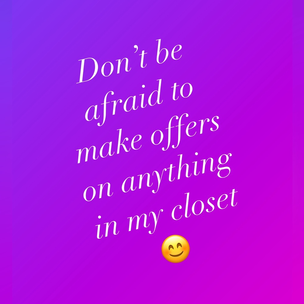 Make an offer any anything!